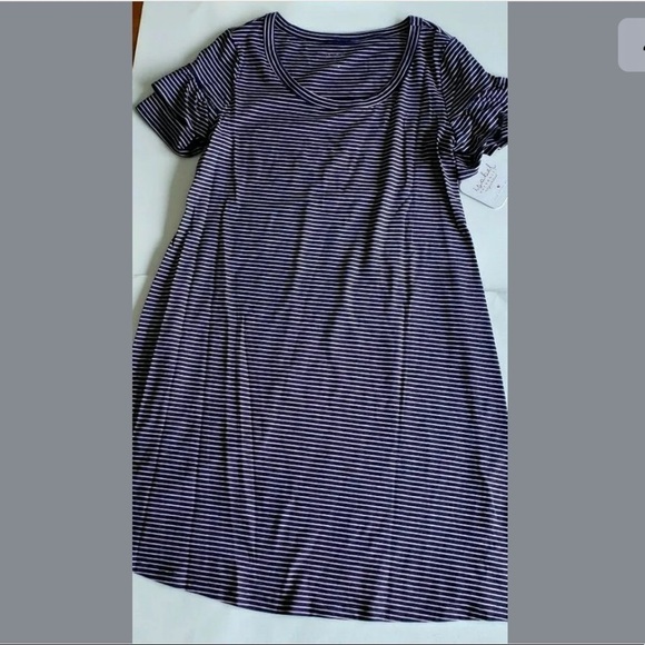 Ingrid & Isabel T Shirt Maternity Dress Striped M - Picture 4 of 5